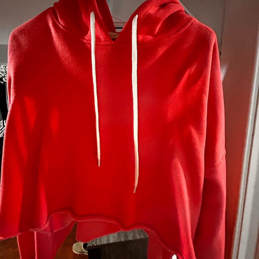 Bright Coral Cozy Hooded Sweater 🧡🌸